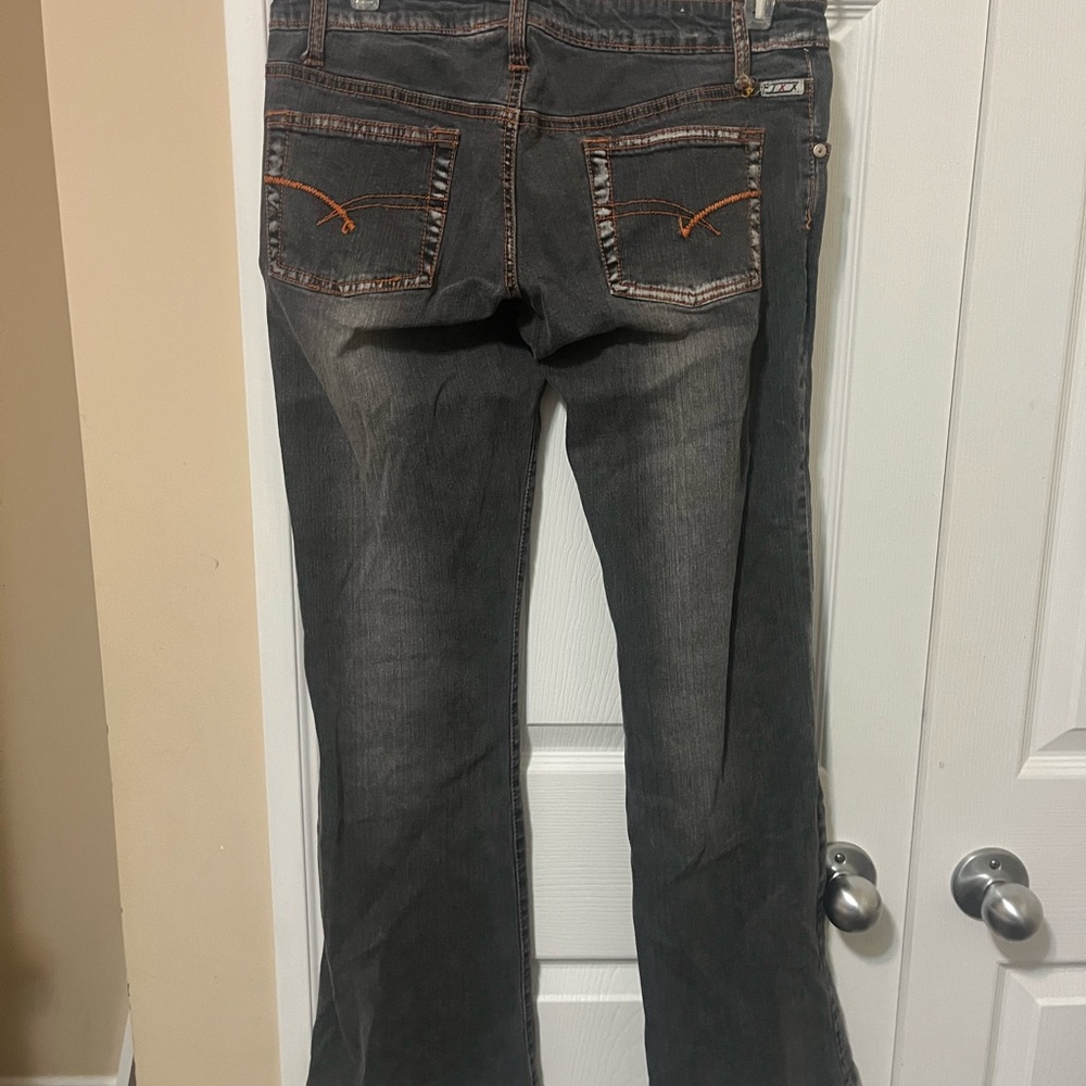 Vintage Women's Low rise Dark Grey Bootcut Jeans - Picture 4 of 5